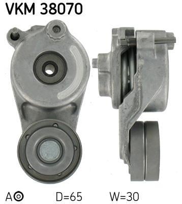 Rolo tensor da correia trapezoidal estriada SKF ref. VKM 38070